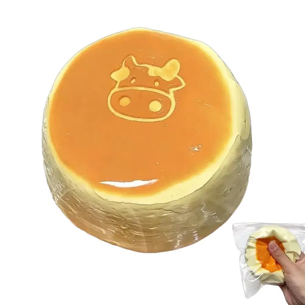 Giocattolo Antistress in Silicone a Forma di Pane al Latte, Morbido Giocattolo Sensoriale da Spremere, Regalo per Bambini e Adulti