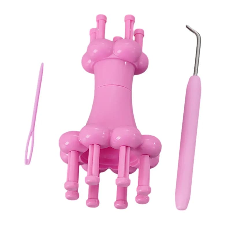 DIY Weaving Tool Knitter Knitting Doll Double Head Alternative Flower Arranger Spool Loom Wool Rope Craft Tools 1 Set