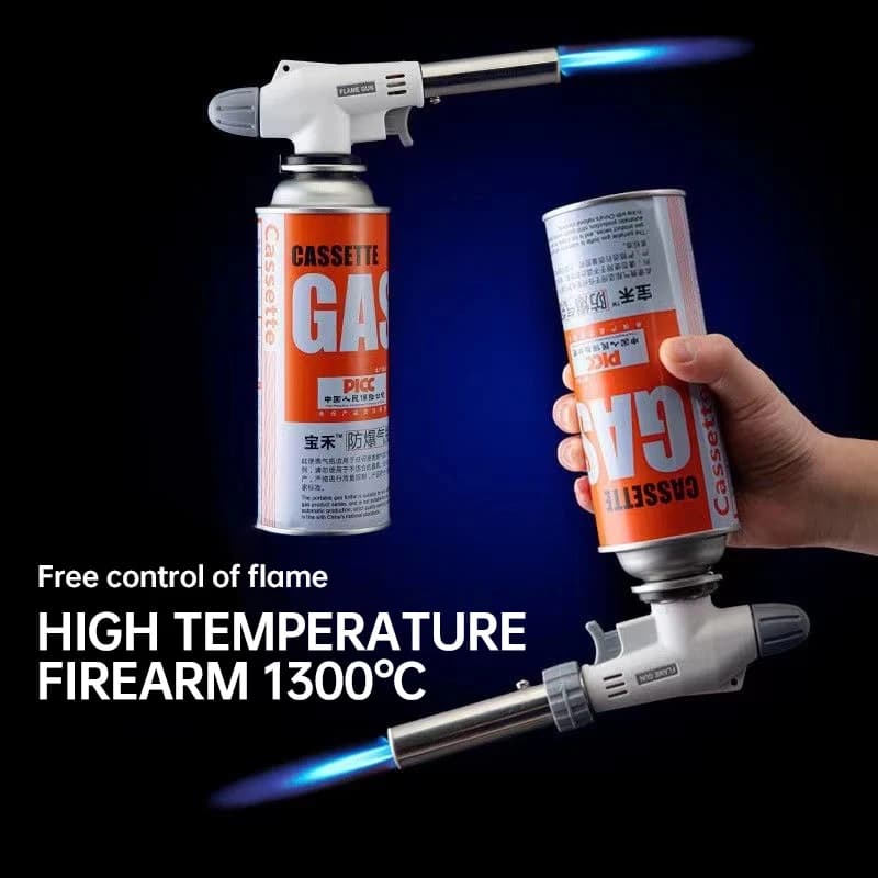Accenditore Elettrico per Esterni ad Alta Temperatura, Torcia per Carbonella, Bruciatore Portatile a Gas per Barbecue, Strumento per Cucinare e Riscaldare