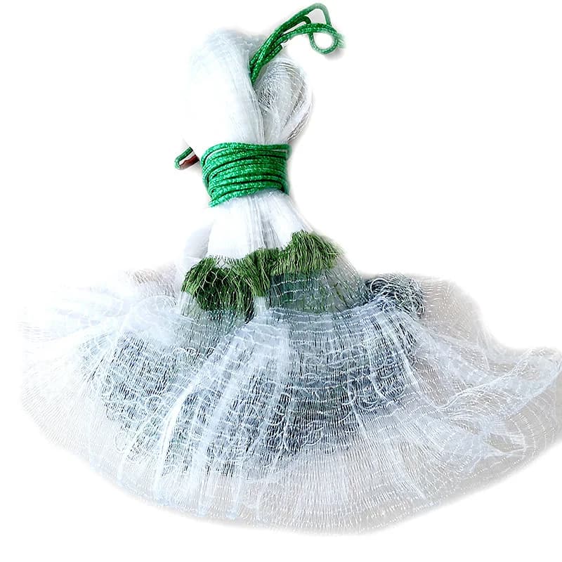Korean Japanese Style PA Double Nylon Monofilament Fishing Net Hand Cast Filament Fishing Net