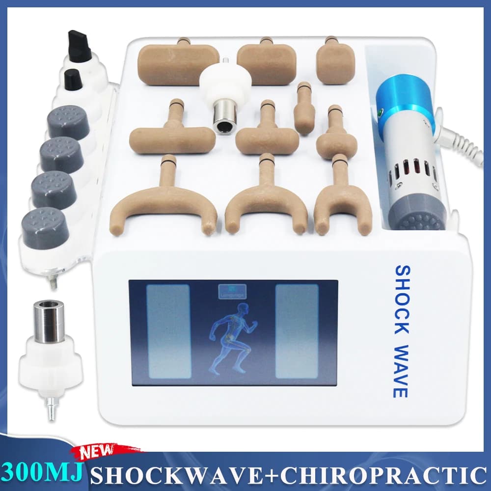 300MJ for Treatment, Spinal Correction, Massage Gun, Allevia il Dolore Lombare, Relaxation, Massage 2 in 1