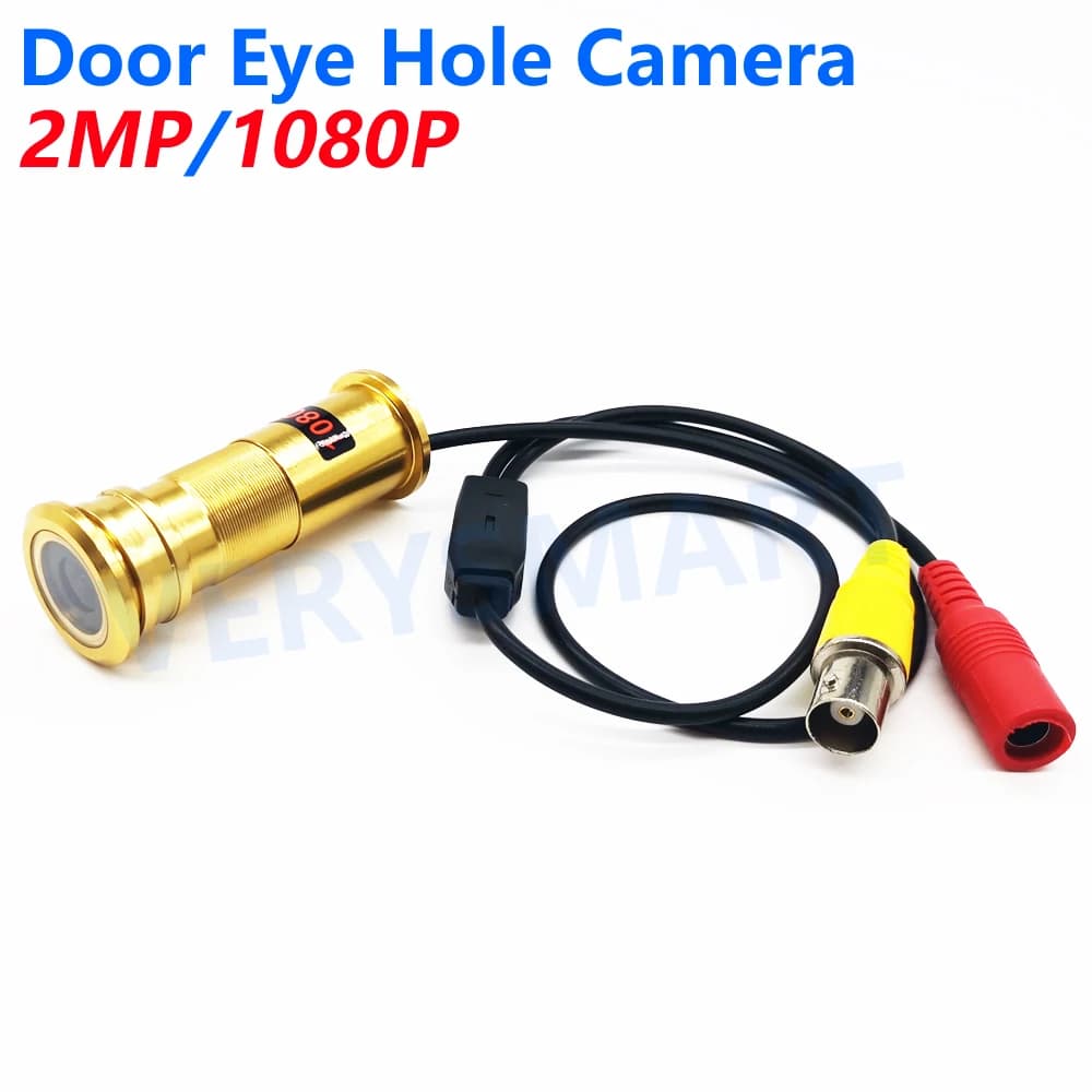 Mini 2MP AHD porta Cat Eye Hole sicurezza sorveglianza telecamera a colori HD 3.6mm lente custodia in metallo per sistema DVR CCTV 1080P AHD