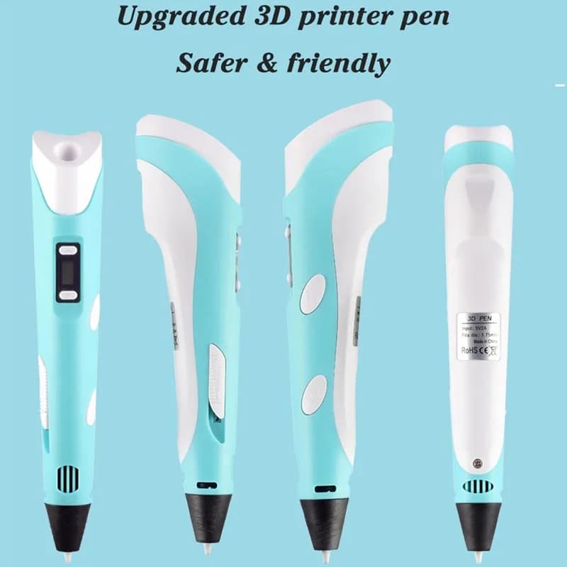 Penna 3D con Filamento PLA, Penna per Stampa 3D con Schermo LED, Penna Creativa per Disegno Fai-da-Te, Regalo per Bambini, Design e Disegno Creativo