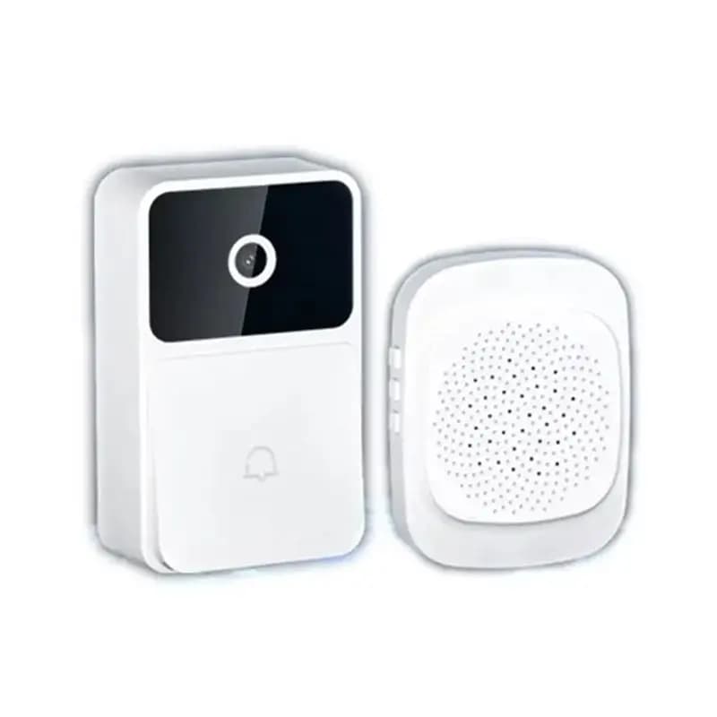 ABKQ-Smart Videocitofono WIFI con Visione Notturna HD, Sicurezza Wireless, Interfono Bidirezionale e Modificatore di Voce per Casa