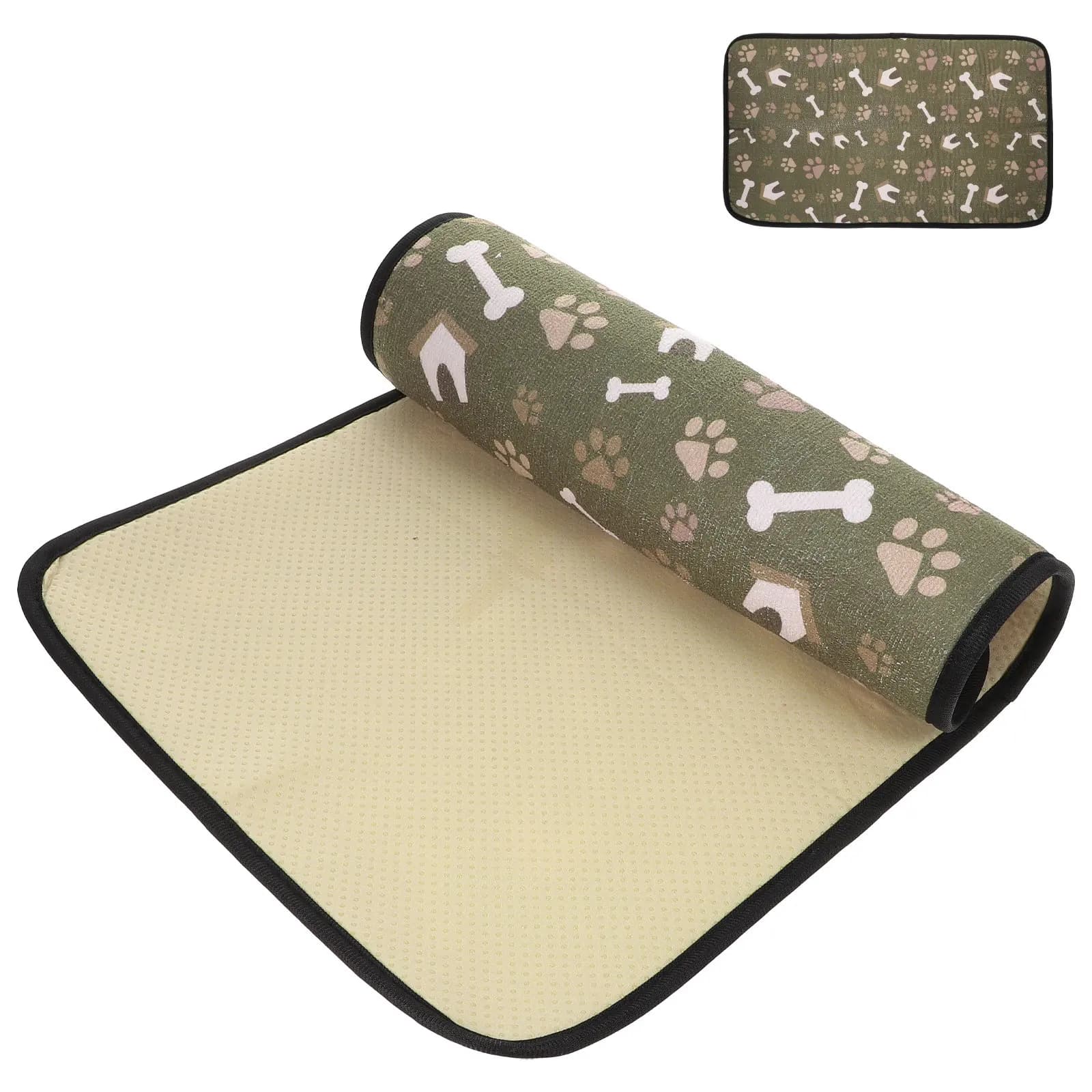 Insulated Pet Placemat Anti leak Dog Bowl Mat Thick Puppy Feeding Cat Food Reusable Water Pad Non slip Heat Resistant Pet