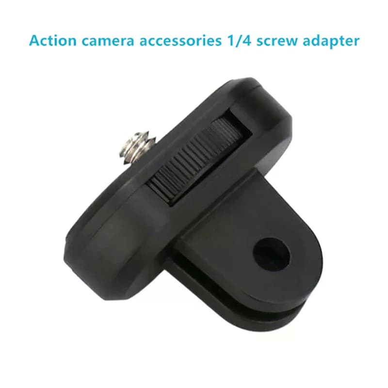 Accessories for Action Camera: 1/4 Inch Screw Adapter, Selfie Stick Adapter, Universal Rotating Card Holder, Camera Accessories