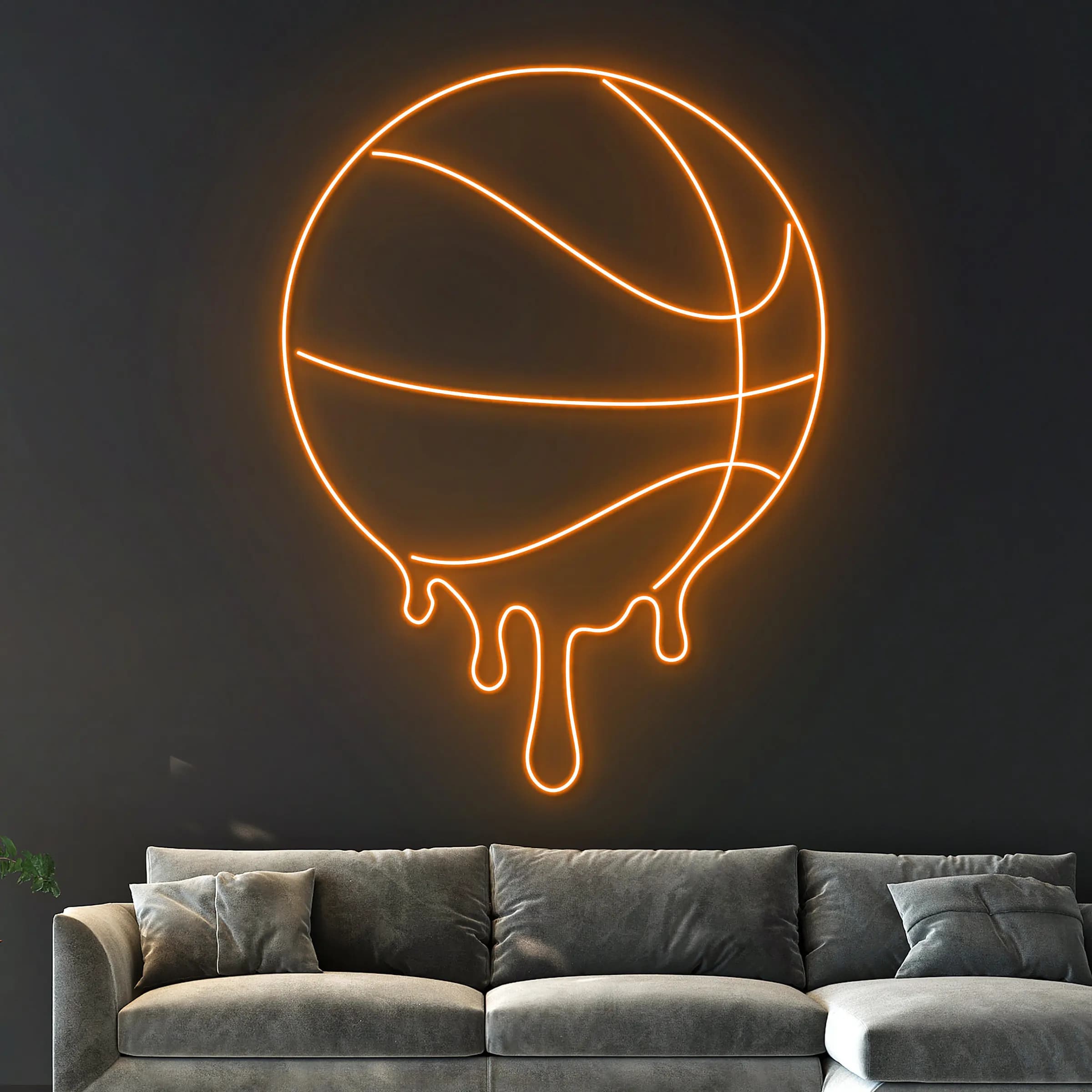 Insegna al neon da basket Luce al neon a LED per palestra Sport Club Sala giochi Decorazioni per la casa Decorazione della stanza dei ragazzi Luce Regalo di compleanno per adolescenti