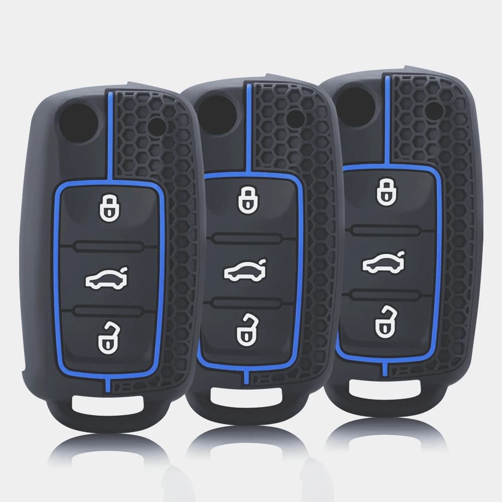 Copertura chiave dell'automobile del silicone di modo per VW Volkswagen Polo Tiguan Passat B5 B6 B7 Golf 4 5 6 MK6 Jetta Lavida Skoda Octavia Seat
