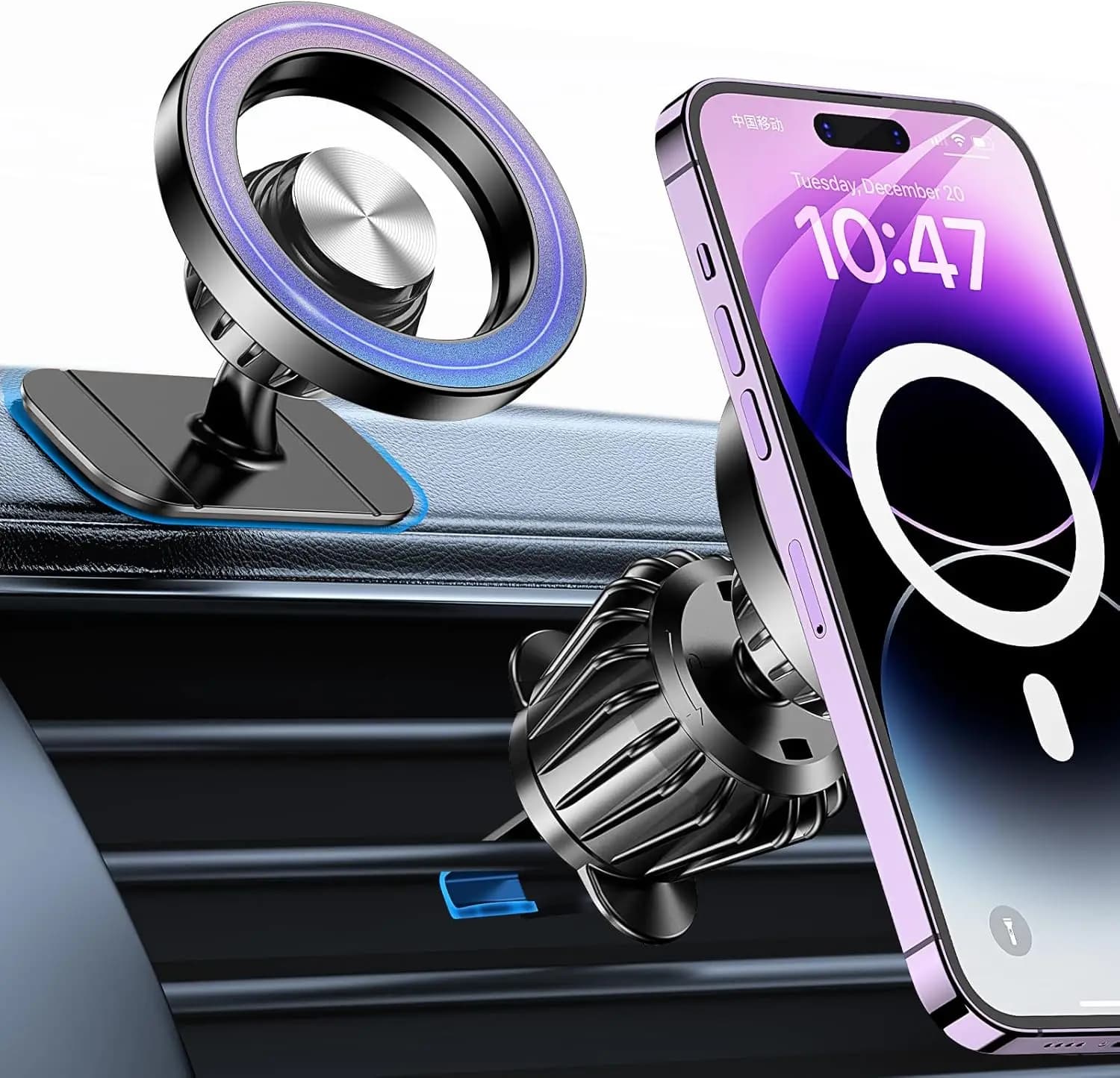 Supporto per Auto Kaistyle per Magsafe【Magneti Potenti】Supporto Magnetico per Telefono da Auto, Supporto da Cruscotto, Accessori per Auto per Donne e Uomini, Compatibile con iPhone 17 Pro Max 16 15 14