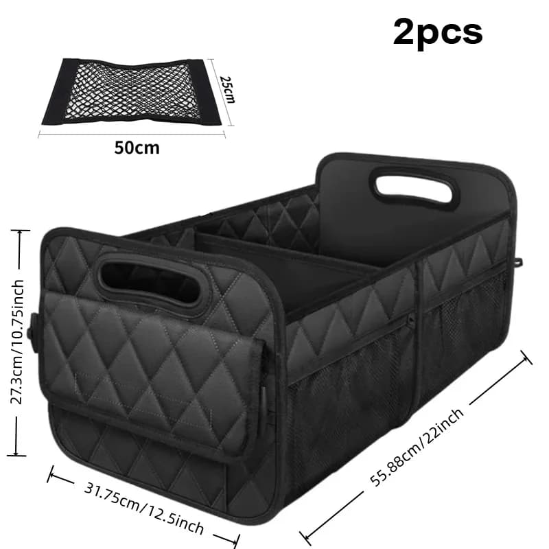 Organizer per Bagagliaio Auto SUV, Organizzatori e Contenitori per Auto con 6 Tasche, Accessori Auto, Organizer per Bagagliaio in Poliestere Impermeabile