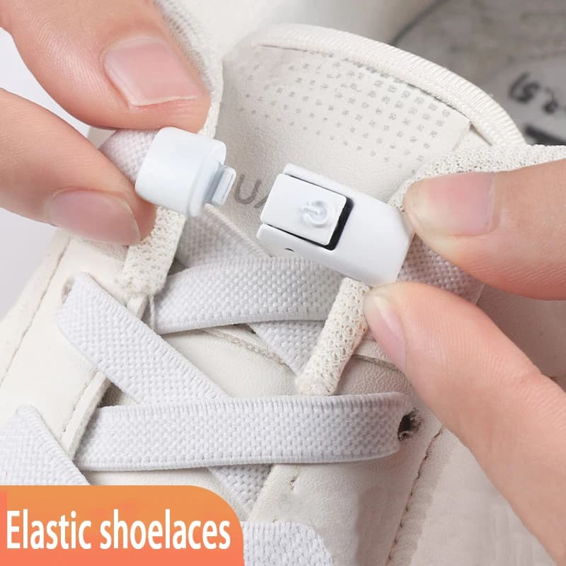 1 Paio/2 Paia NUOVI Lacci Elastici per Sneakers e Scarpe da Tennis con Chiusura a Pressione Senza Nodi, Accessori per Scarpe