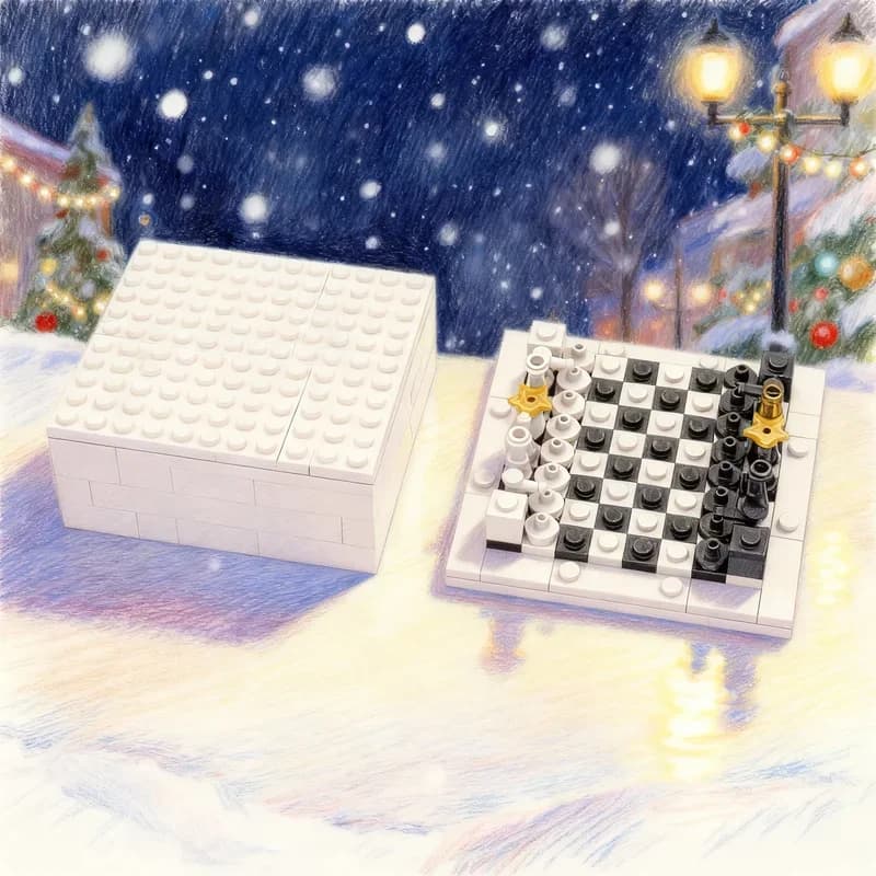 150pcs MOC Microscale Chess Set Gear Tabletop Games Puzzles Model Building Blocks Toy Festival Gifts Construction Brick Idea