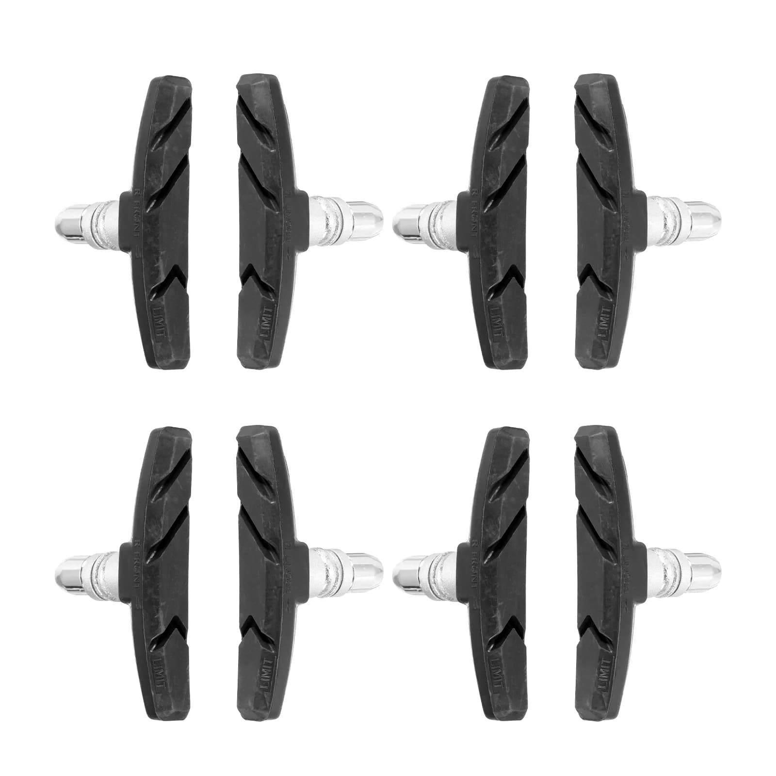 2/4/8 pezzi MTB bici da strada pastiglie freno silenziose ciclismo V pastiglie supporto freno scarpe blocchi di gomma accessori ciclismo durevoli nero