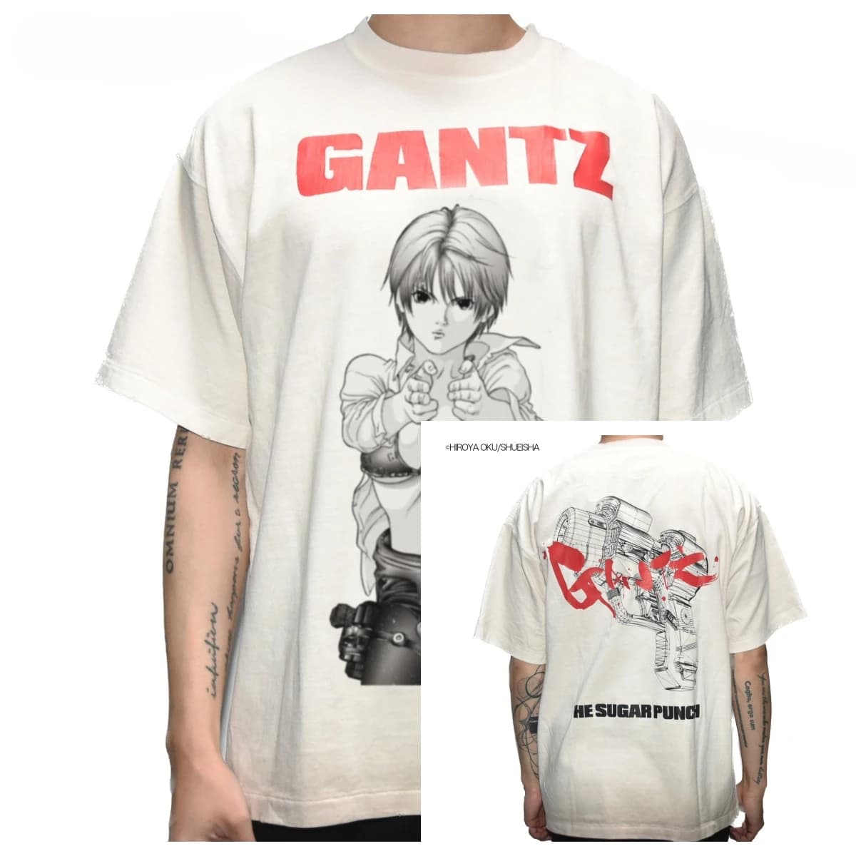 T-shirt classica GANTZ Anime in cotone 100% con grafica, per uomo, donna e bambino, top streetwear estivo