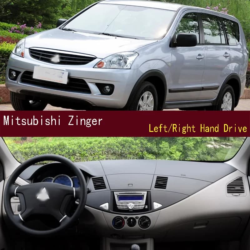 Per Mitsubishi Zinger Dashmat Dash Zerbino Cruscotto Copertura Pannello strumenti Protezione solare Pad Ornamenti