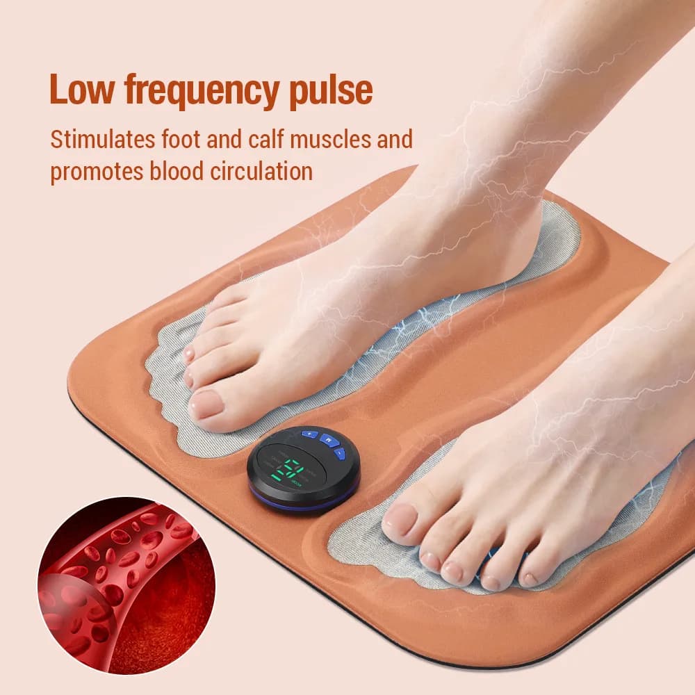 Smart 3D Foot Massage Pad massaggiatore per piedi migliora la circolazione sanguigna rilassa i muscoli gambe sottili Pad per piedi ricaricabile