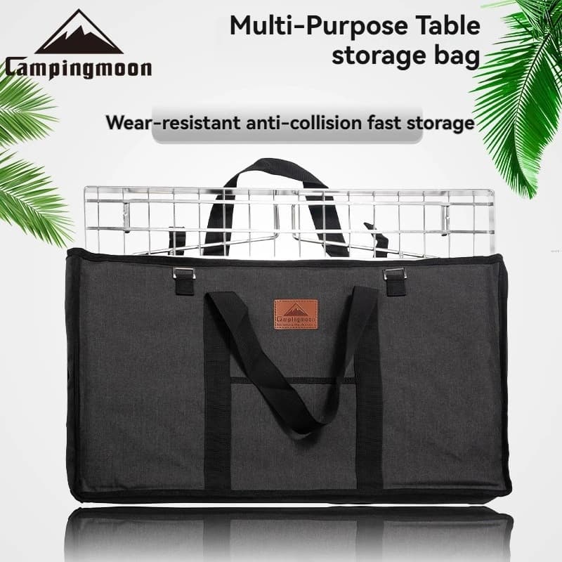 CAMPINGMOON Outdoor Picnic Table Bag Multi-Purpose Storage Bag with Handle Bag Canvas Folding Table Storage Bag