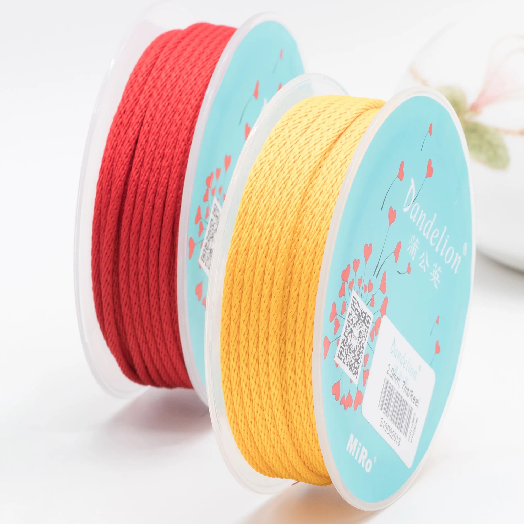 Dandelion S10D3 2mm Polyester Jewelry Cord Rope for Bracelets & Necklaces Jewelry Making Findings Accessory Thread Material