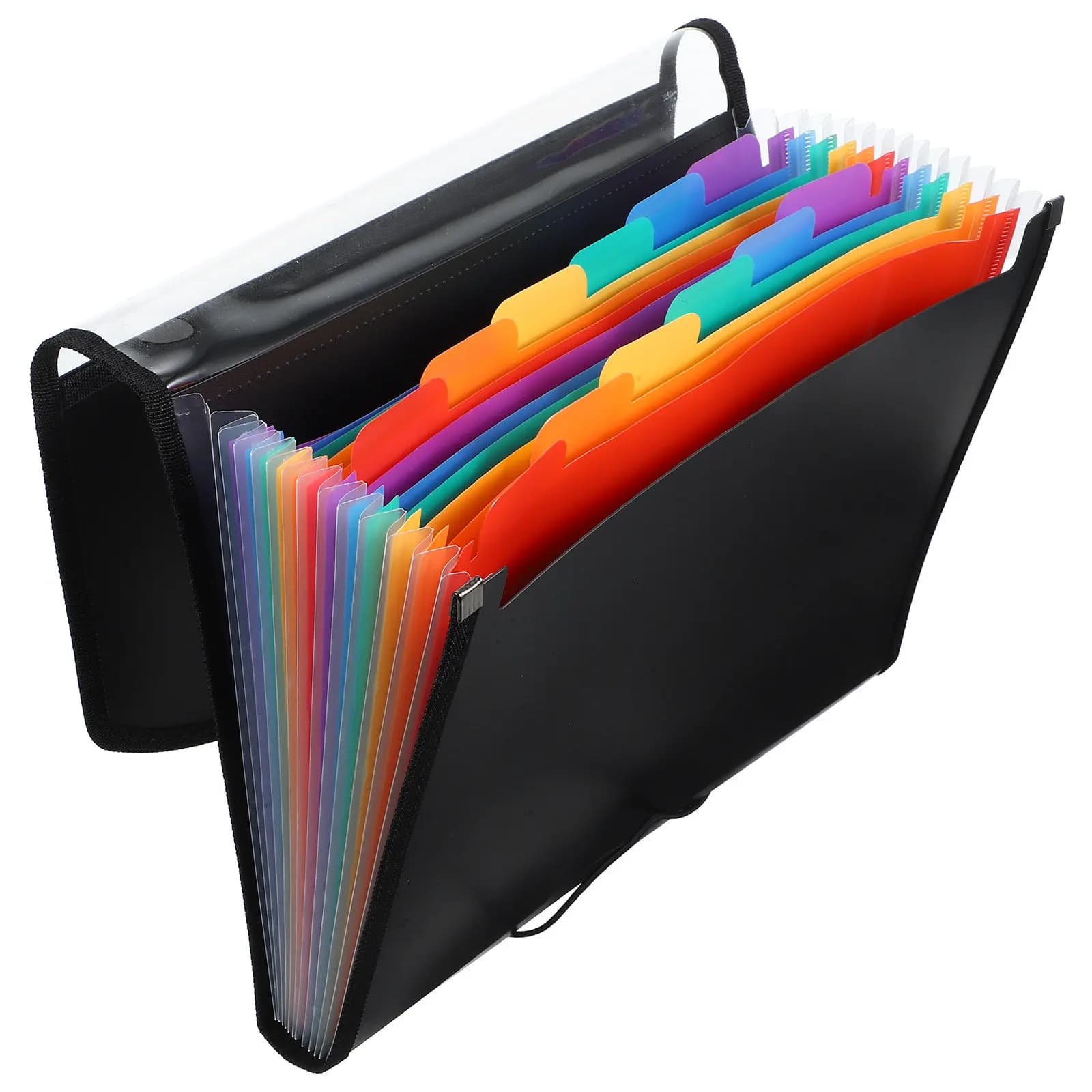 Cartella Portadocumenti Espandibile a Fisarmonica in PVC, Organizzatore Portatile Leggero con Tasche Multiple per Ufficio e Scuola
