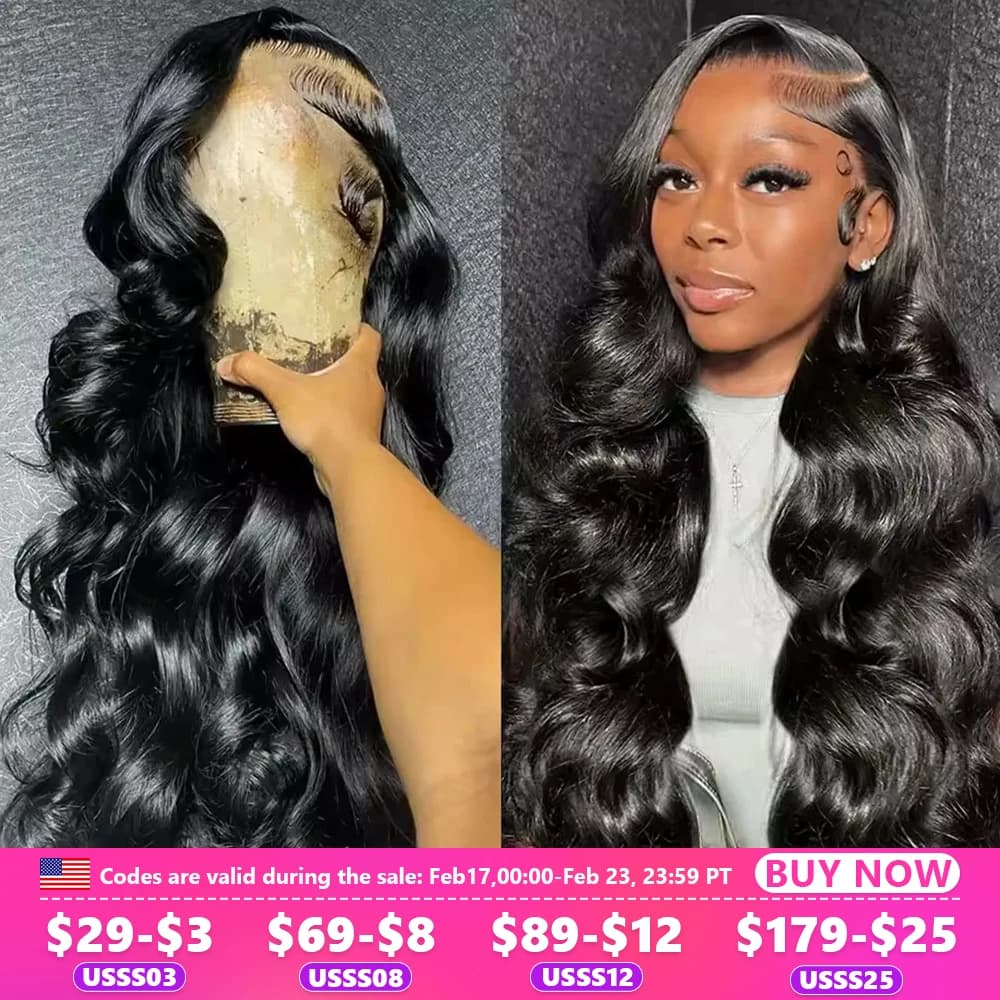 Body Wave 6x4 5x5 Wear Go Glueless Wig Human Hair Transparent Lace Closure Wigs 13x4 13x6 360 Frontal Wigs For Black Women