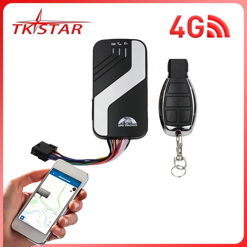 Localizzatore GPS per auto Dispositivo di localizzazione veicolo 4G LTE Interruzione allarme carburante Allarme porta aperta Moto TK403C TK403D