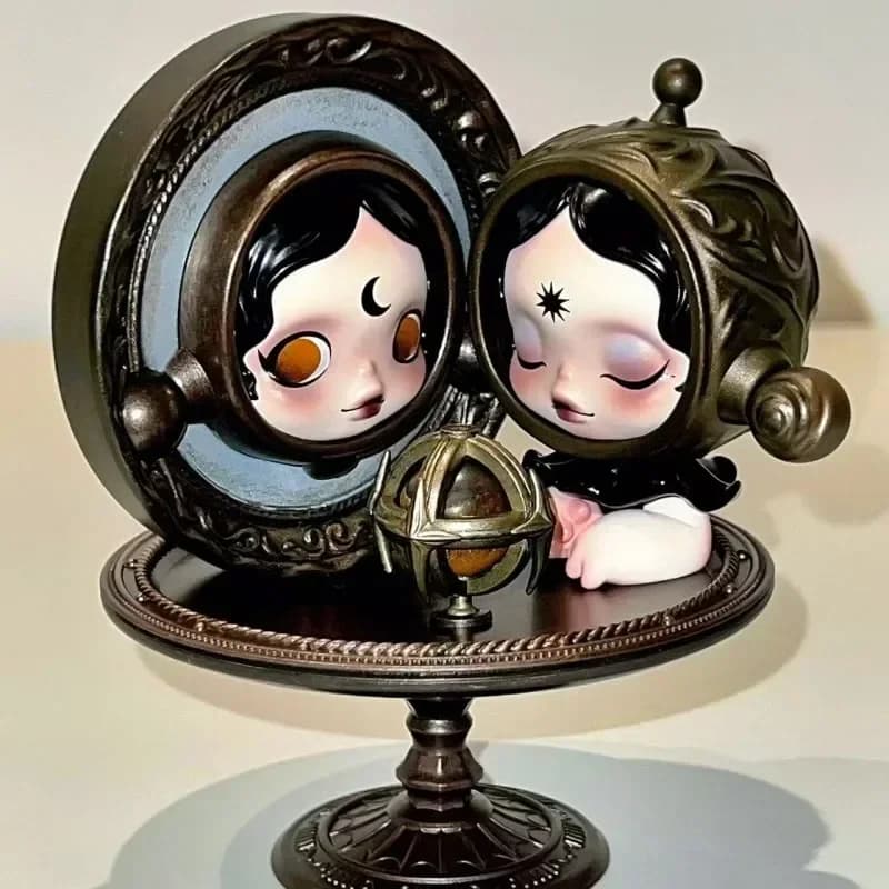 POPMART SKULLPANDA Serie LA PORTE Figure Originali Mystery Box Blind Box Giocattoli a Sorpresa Busta Anime Figure Ornamenti da Scrivania