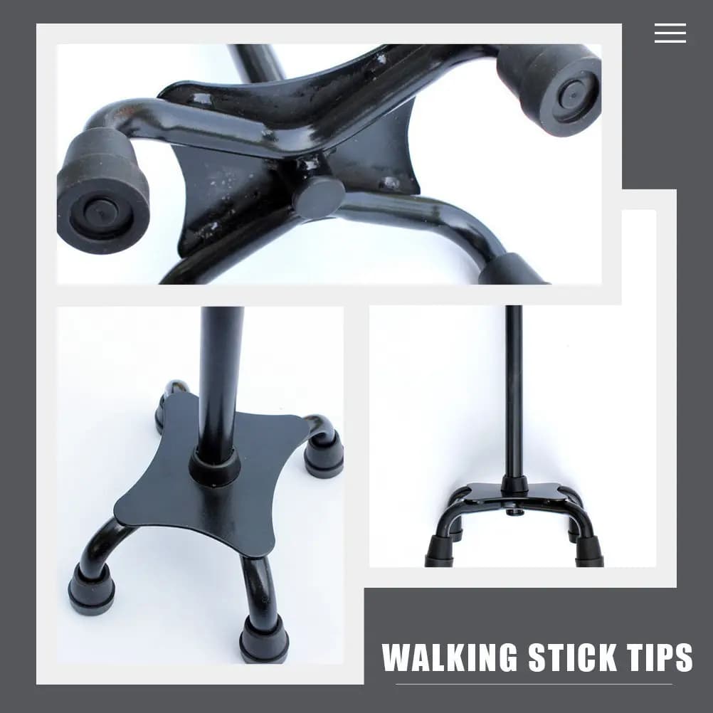 Anti-slip Toe Brackets for Trekking Sticks, Hiking Sticks and Elderly Walking Sticks