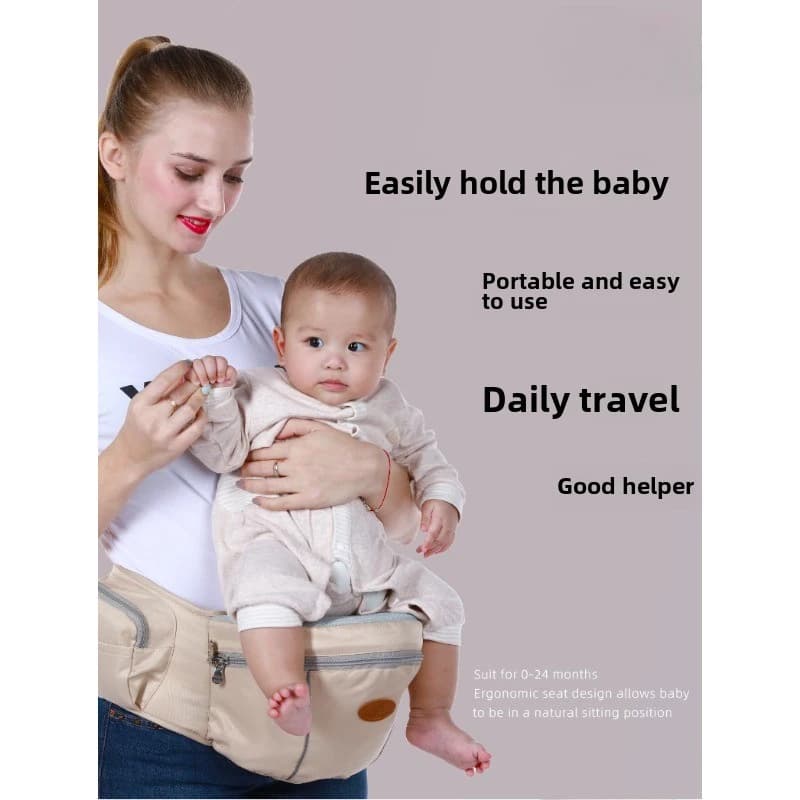 Marsupio ergonomico per seggiolino per bambini, leggero, supporto per neonato, supporto frontale per neonati, con imbracatura per marsupio per bambole tascabile