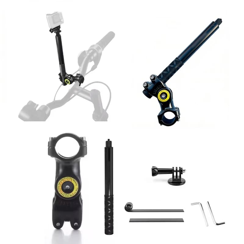Motorcycle Bicycle Bracket Outdoor Cycling Sports Camera Fixed Bracket Motorcycle Riding Photography Camera Holder Accessories