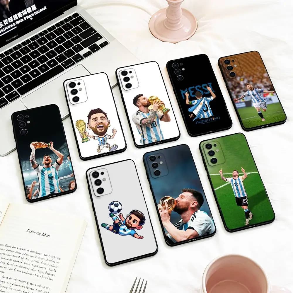 Football M-MesSI-S-M10 Cool Phone Case For Samsung S 25,24,23,22,30,21,10,9,Ultra,Plus,Lite,FE,4,5 G Soft Black Case