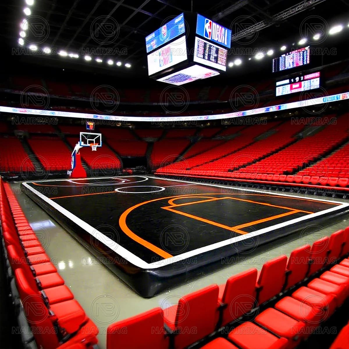 Trampolino gonfiabile del campo da basket della pista d'aria gonfiabile della pista d'aria della tenda della ginnastica di prezzo di fabbrica in vendita