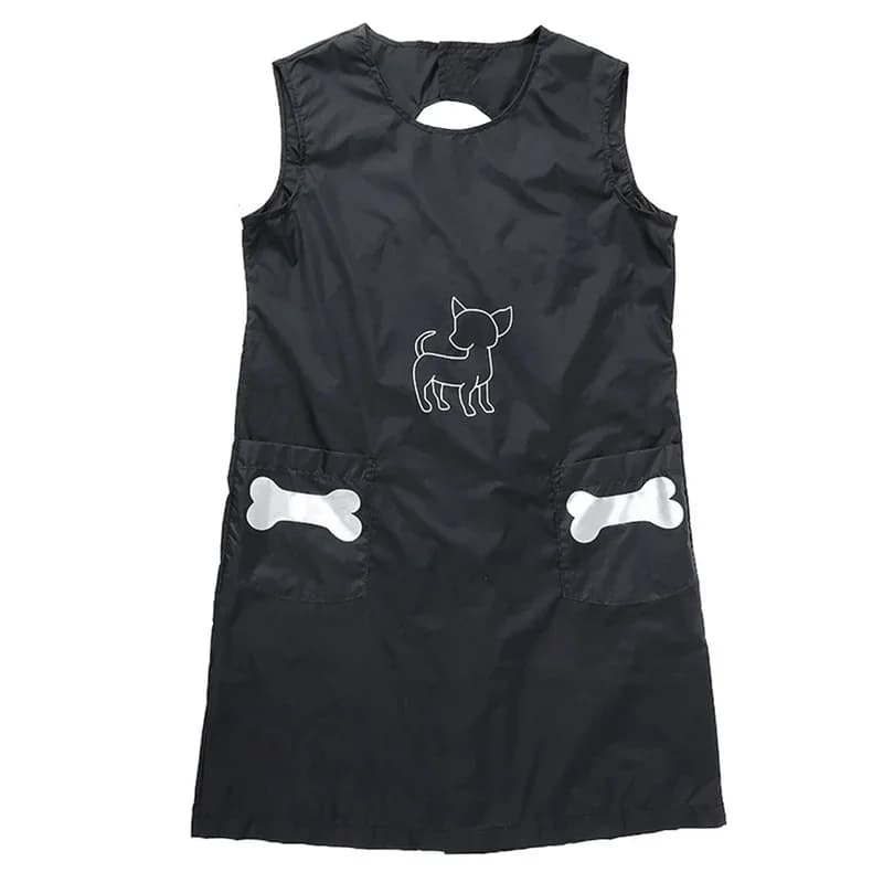 Salopette per toelettatura per animali domestici Grembiule per toelettatura in nylon impermeabile con tasche Forniture per la pulizia di cani e gatti in lana antiaderente