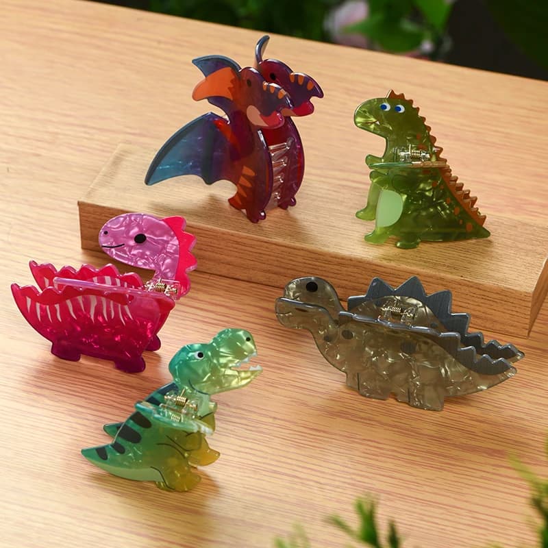 1pc forma di dinosauro carino dopamina artiglio dei capelli forcina parte posteriore della testa capelli squalo clip accessori per capelli per le donne