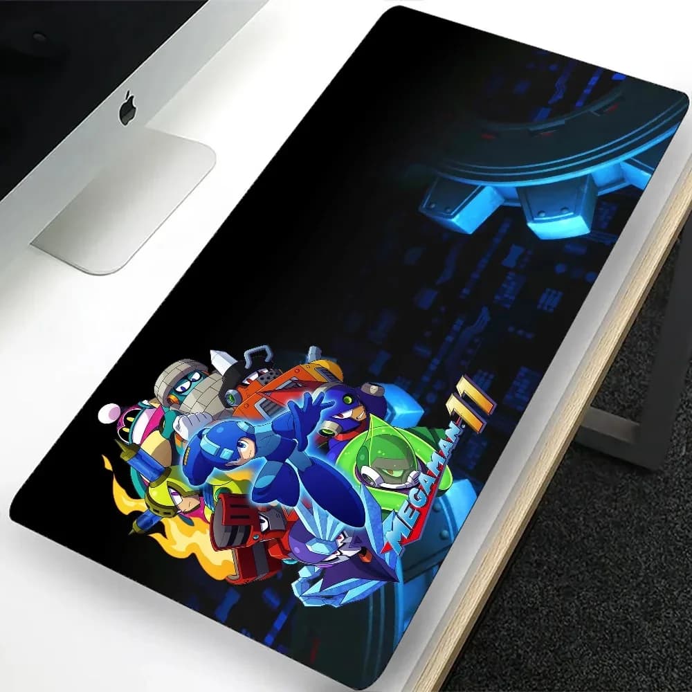 Mega Man Rockman Large Gaming Mouse Pad Computer Mousepad PC Gamer Laptop Mouse Mat Office Mausepad XXL tastiera Mat Desk Pad