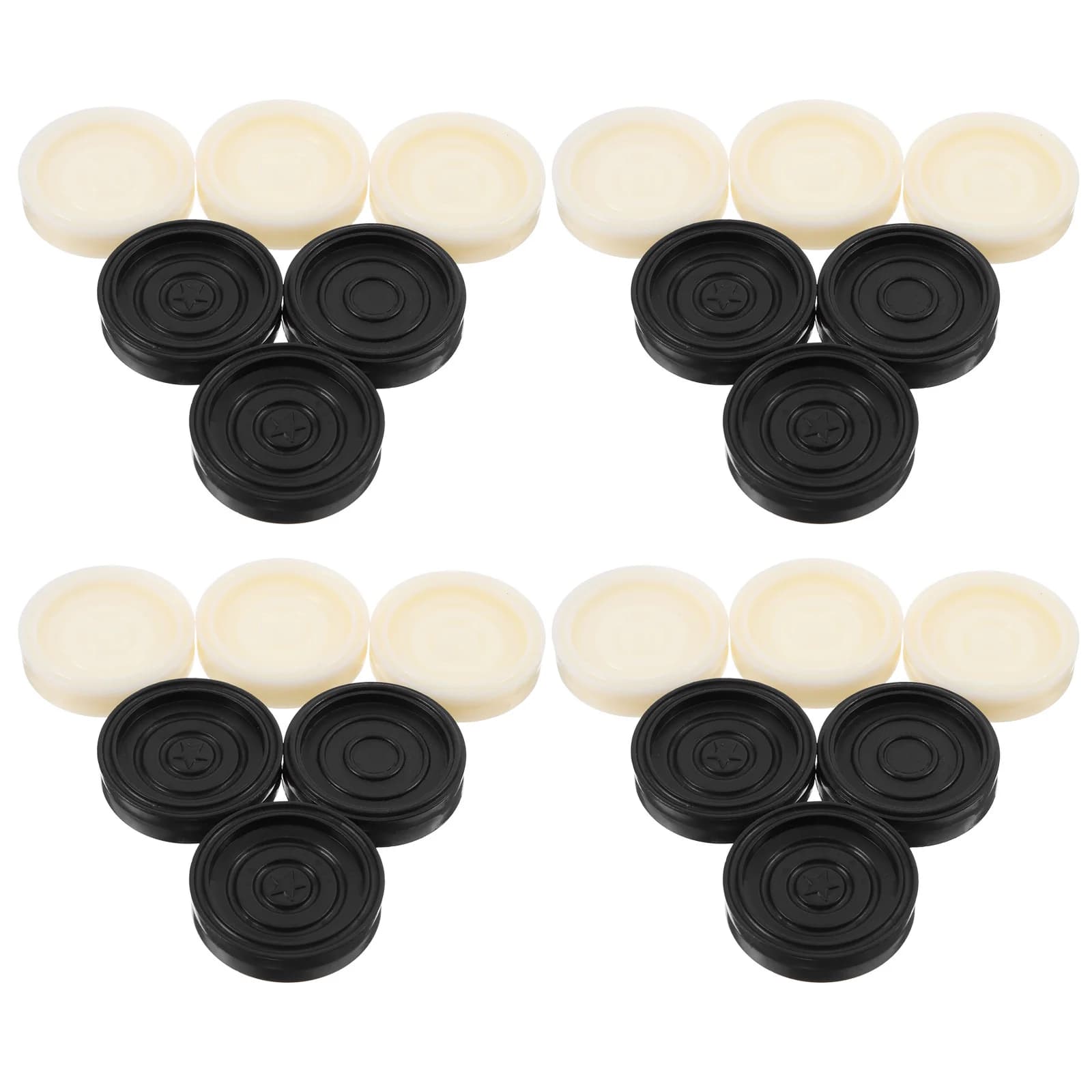 24Pcs Checker Pieces Only Compatible with Chess Backgammon Board Games Replacement Game Chips Lightweight Travel-Friendly Game