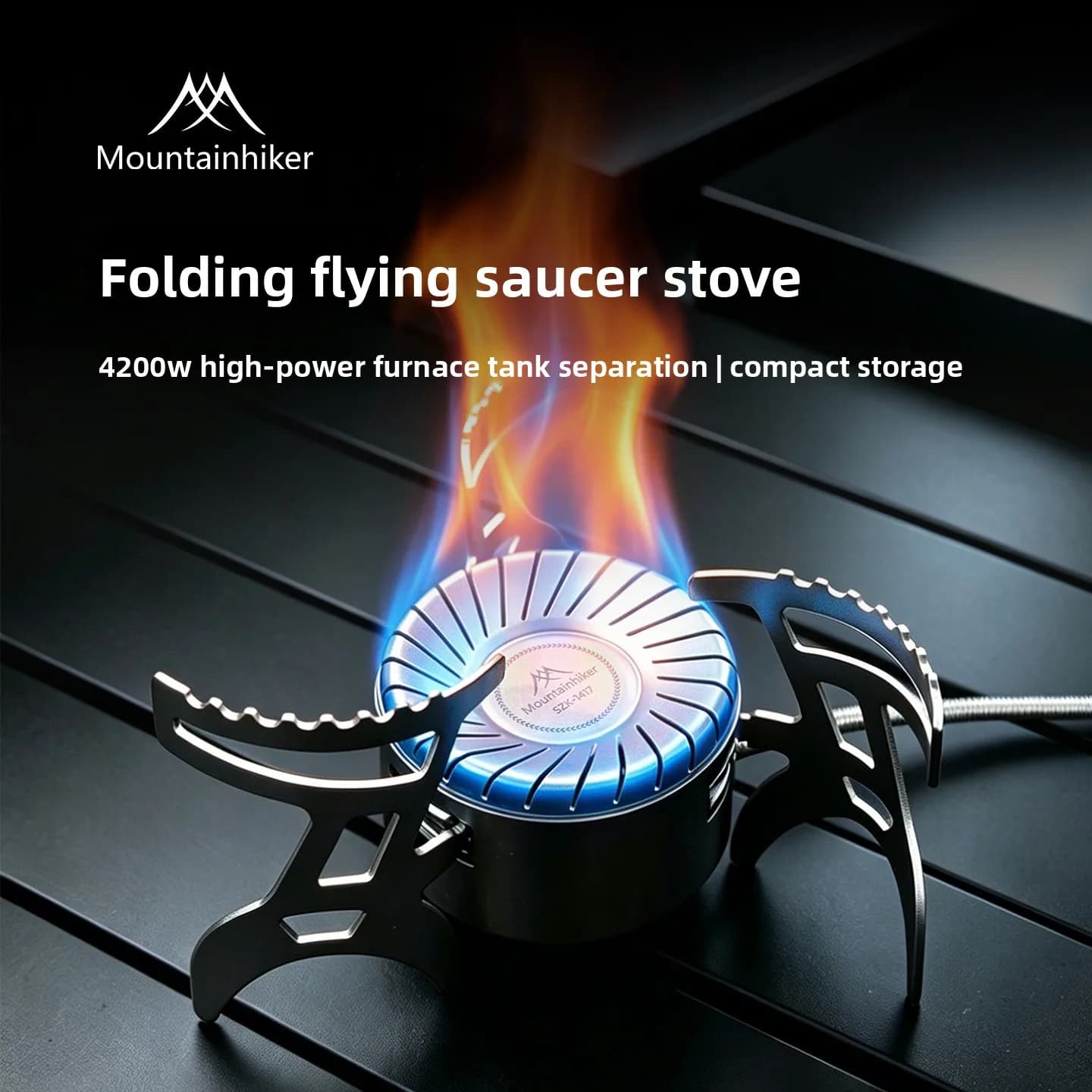 MOUNTAINHIKER Outdoor Infrared burner Outdoor mini Stove Camping Cooking Ultralight Folding Mini Burner Camp Cooking Supplies