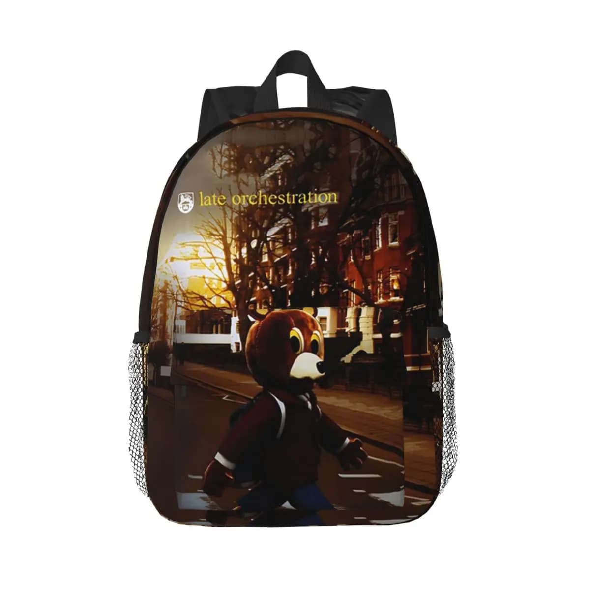 Late Orchestration Album Kanye West Backpack Hot Sale Daypack Boys Girls BookBag Shoulder Bags for Men Women Kids School Bag