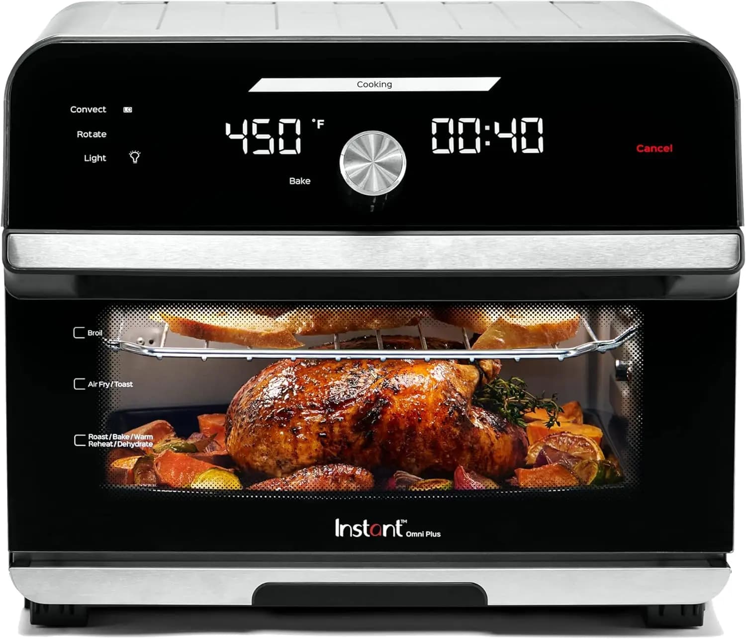 Tostapane oven with Air-fresh function 10-in-1 from 19QT with convection, Suitable for 30 cm pizza, Cook, Roast, Tostaa, Heated