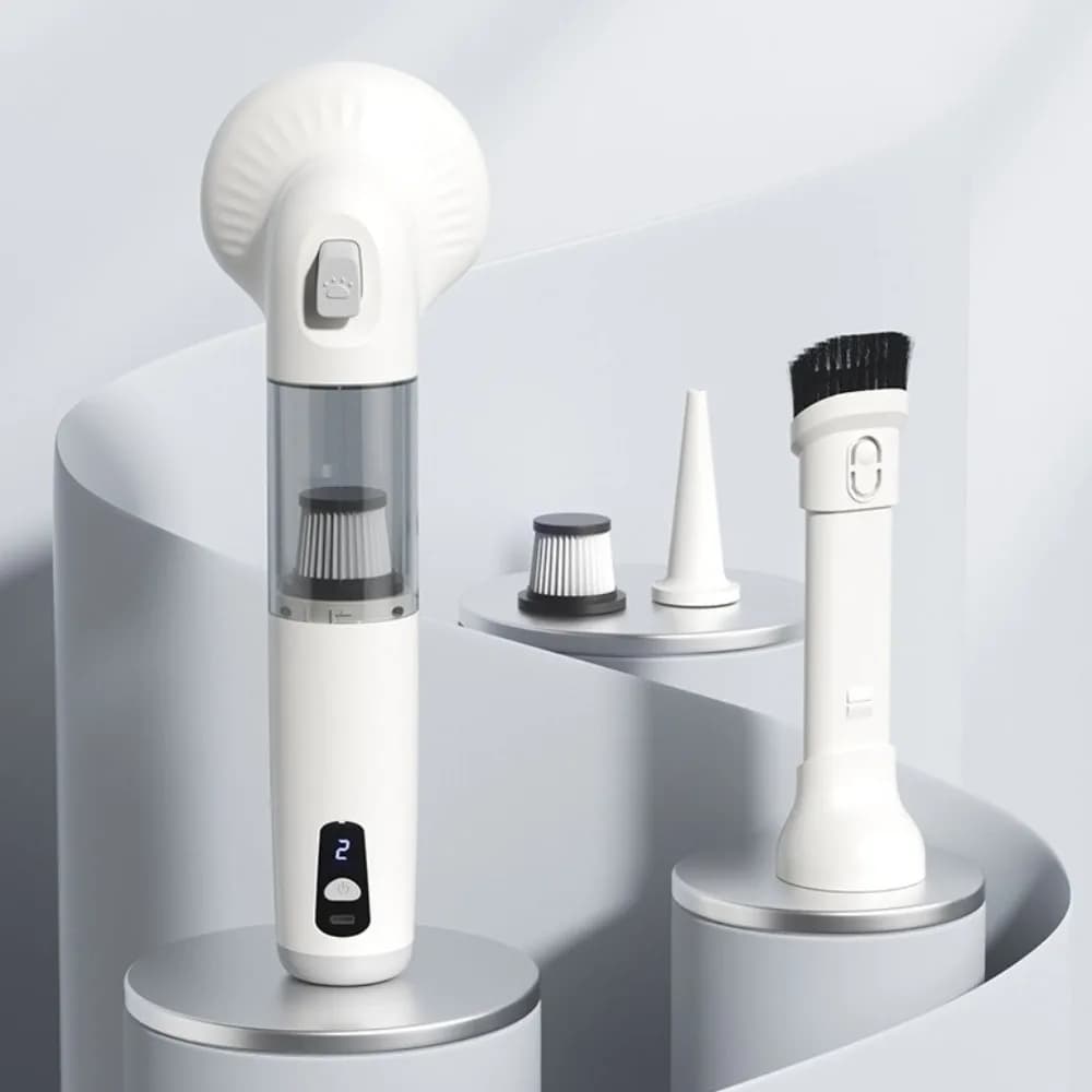 Wireless Handheld Vacuum Cleaner Strong Suction Type-C Rechargeable Pet Vacuum Cleaner Low Noise Multi-functional