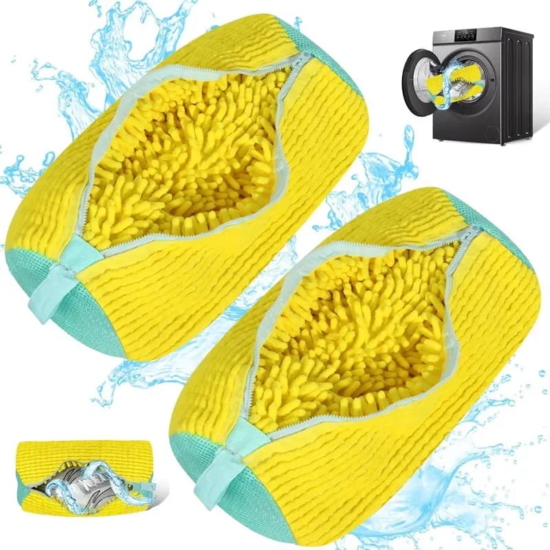 Washing Bag 1-4 Pieces, Shoe Cover, Polyester Soft Fibers, Suitable for Washing Machine, Drying Bags