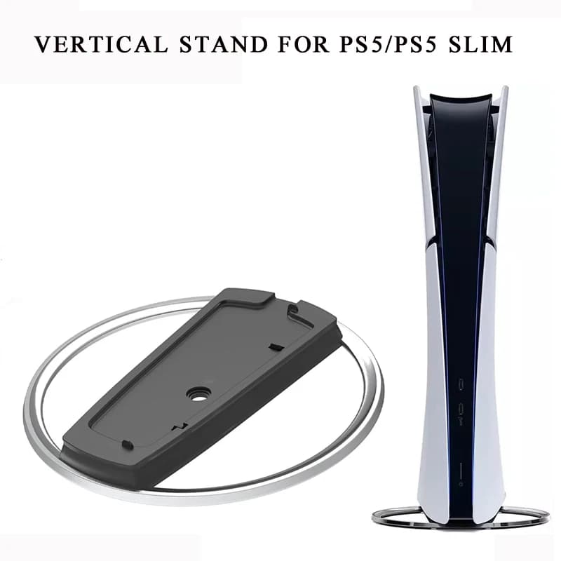 Supporto di raffreddamento verticale per PS5/PS5 Slim Console Base antiscivolo Staffa host per disco PS5 e accessori da gioco digitali