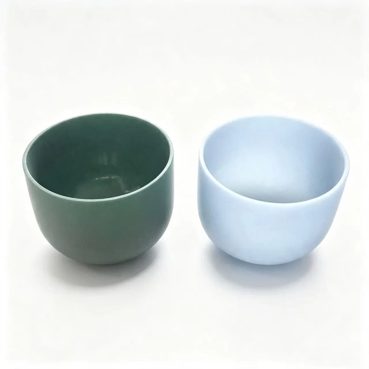 STAR LINKUP 8-10inch 2-piece Set of Gemstone Fused Crystal Singing Bowl 8"G Lapis lazuli 10"F Emerald Gem Crystal Sound Bowl