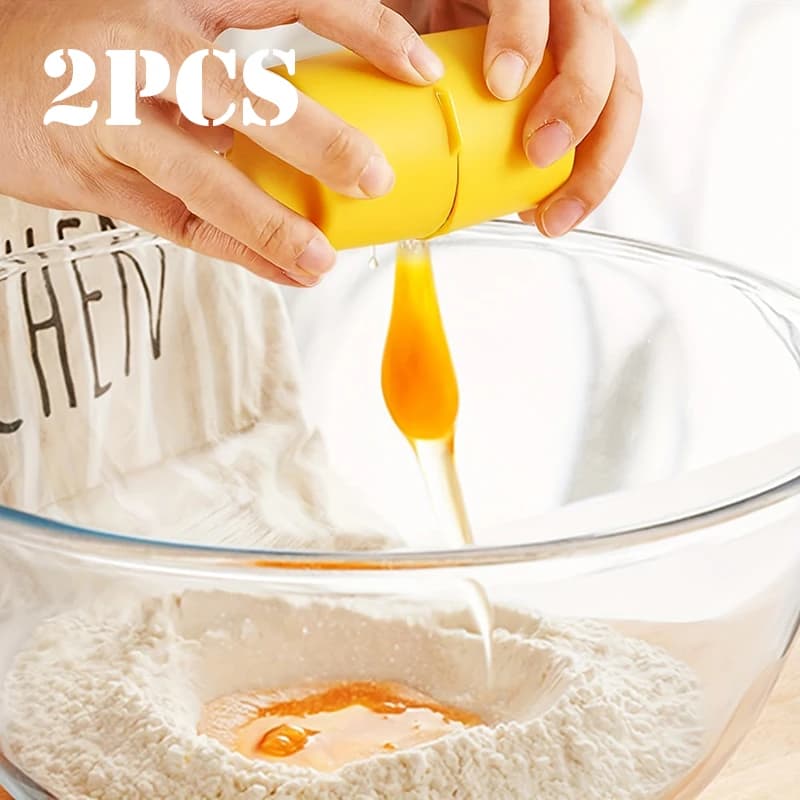 1/2 pezzi separatore per guscio d'uovo apri per uova portatile gadget da cucina cracker per uova con separatore per albume d'uovo per cuocere al forno e cucinare