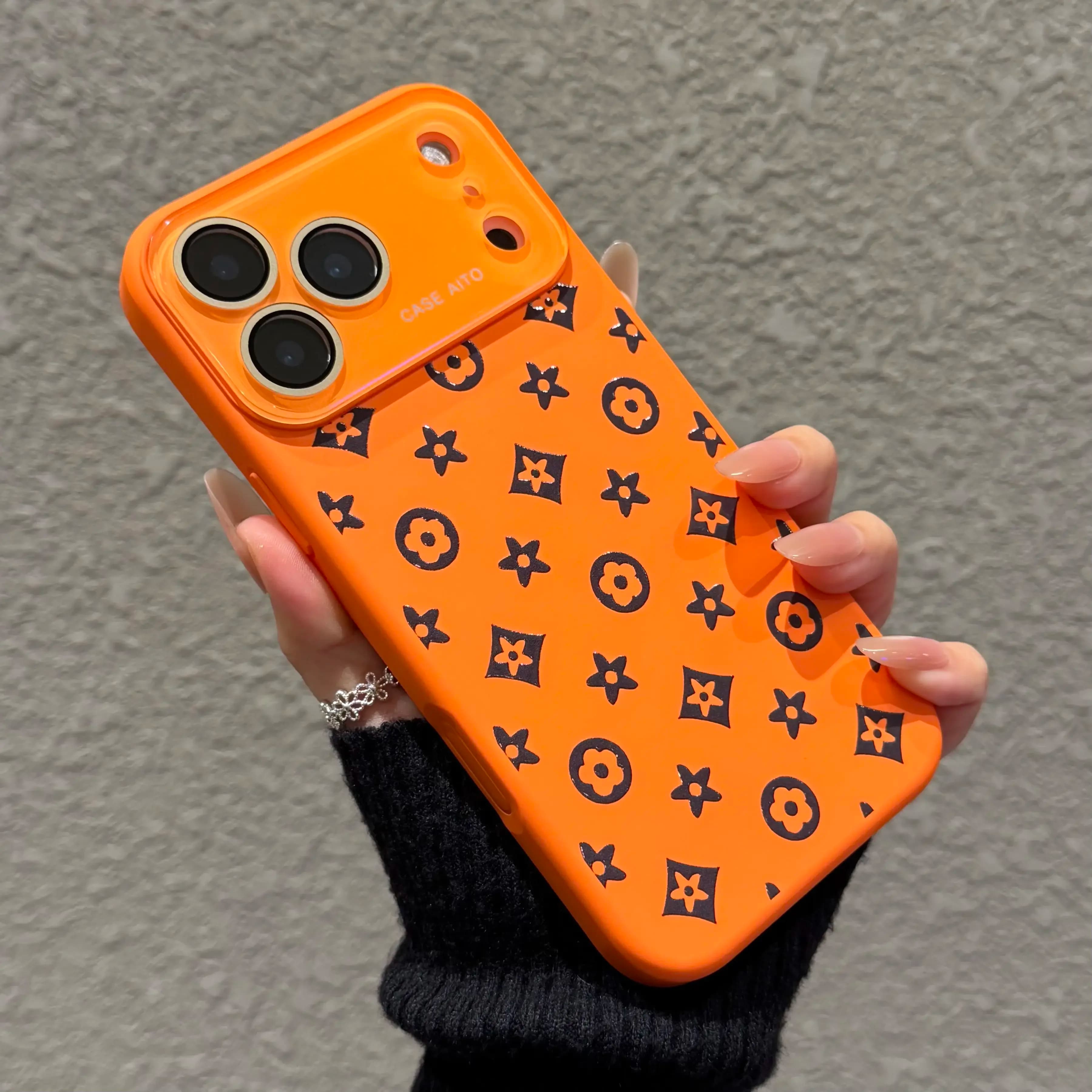 Trendy Ins Dopamine Solid Color Case, Classic Retro Print TPU Phone Cover, Full Camera Wrap Protection, Ultra Skin-Feel, Universal for Men Women iPhone 12-17 Pro Max