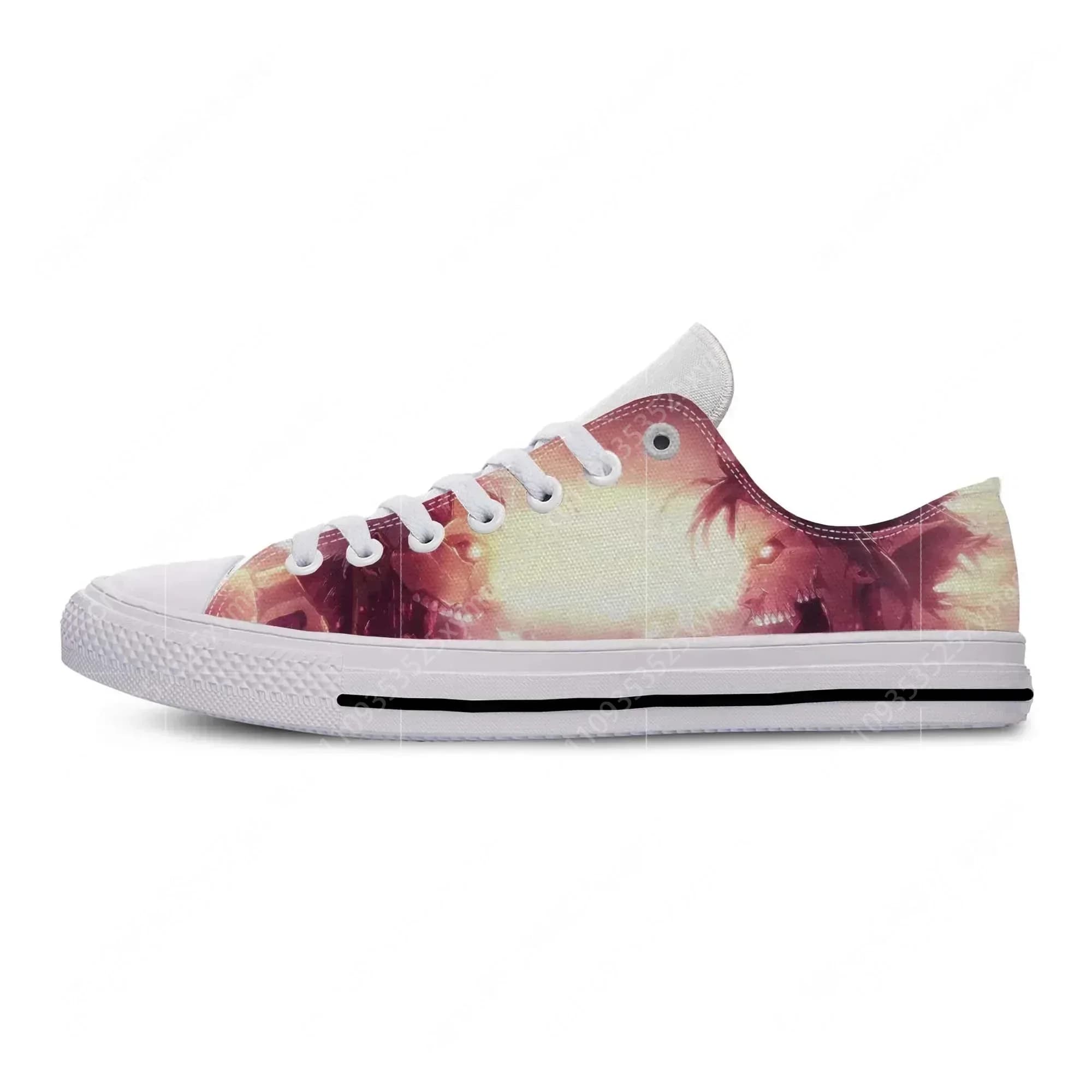 Scarpe Casual Traspiranti in Tela con Stampa 3D di Anime Attack on Titan, Leggere e Divertenti, per Uomo e Donna