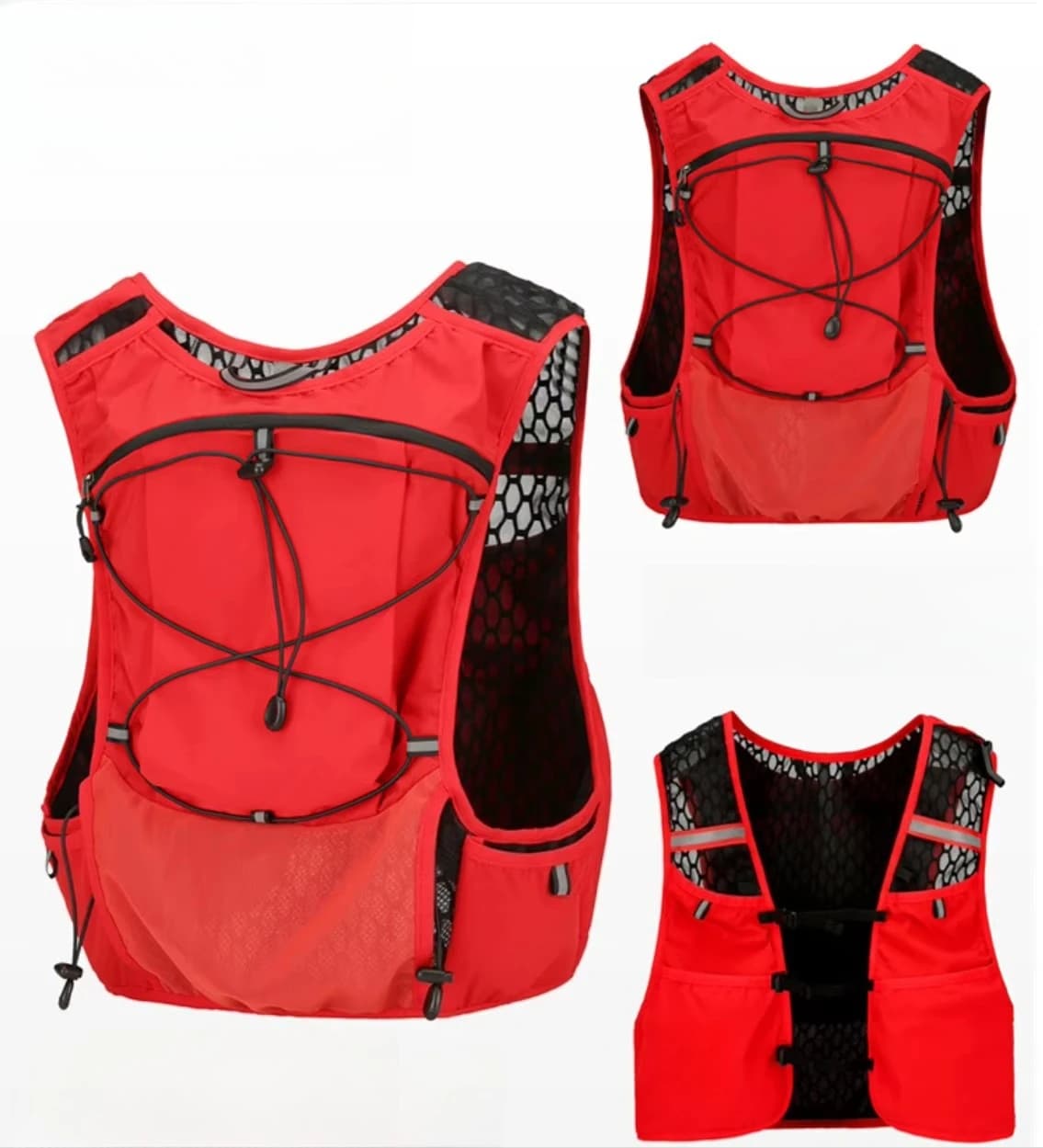 Running vest backpack, lightweight water bag vest backpack, polyester material
