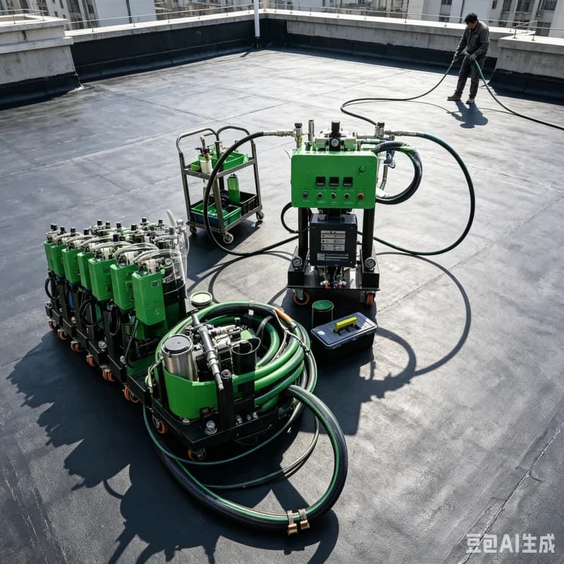 Factory Direct Wholesale Pneumatic Polyurethane Foam Machine Industrial Coating Equipment Equipment With Heated Hose Spray Gun
