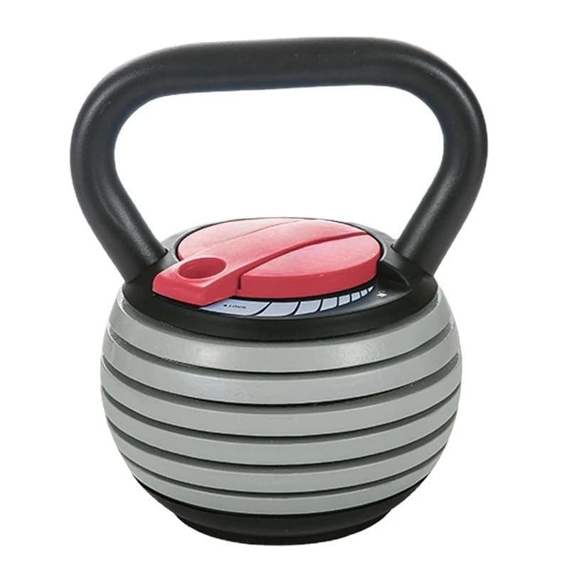 Adjustable 18 kg cast iron Kettlebell: design with profiled handle Robust and ecological construction, ideal for strength training