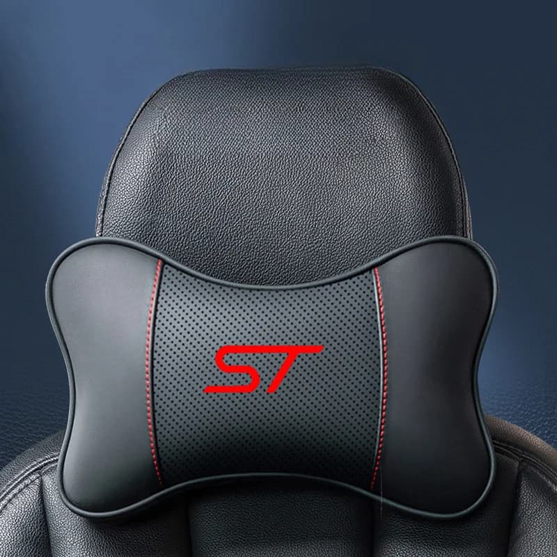 Car Ornaments Seat Headrest Auto Neck Pillow For Ford Fiesta Focus Puma Explorer Edge Ranger Mondeo ST accessories interior
