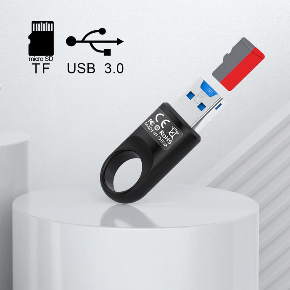 Memory Card Reader Adapter USB 3.0 High Speed SD Card Reader for PC/Laptop/Smart Phone/Driving Recorder